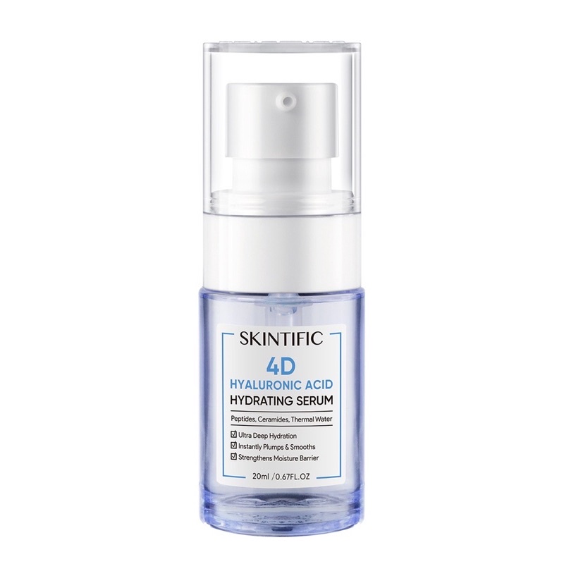 SKINTIFIC - 4D Pure Hyaluronic Acid Hydrating Serum Glowing Mist Serum Hydrating Facial Skin 20ml Serum Pelembab [BPOM]