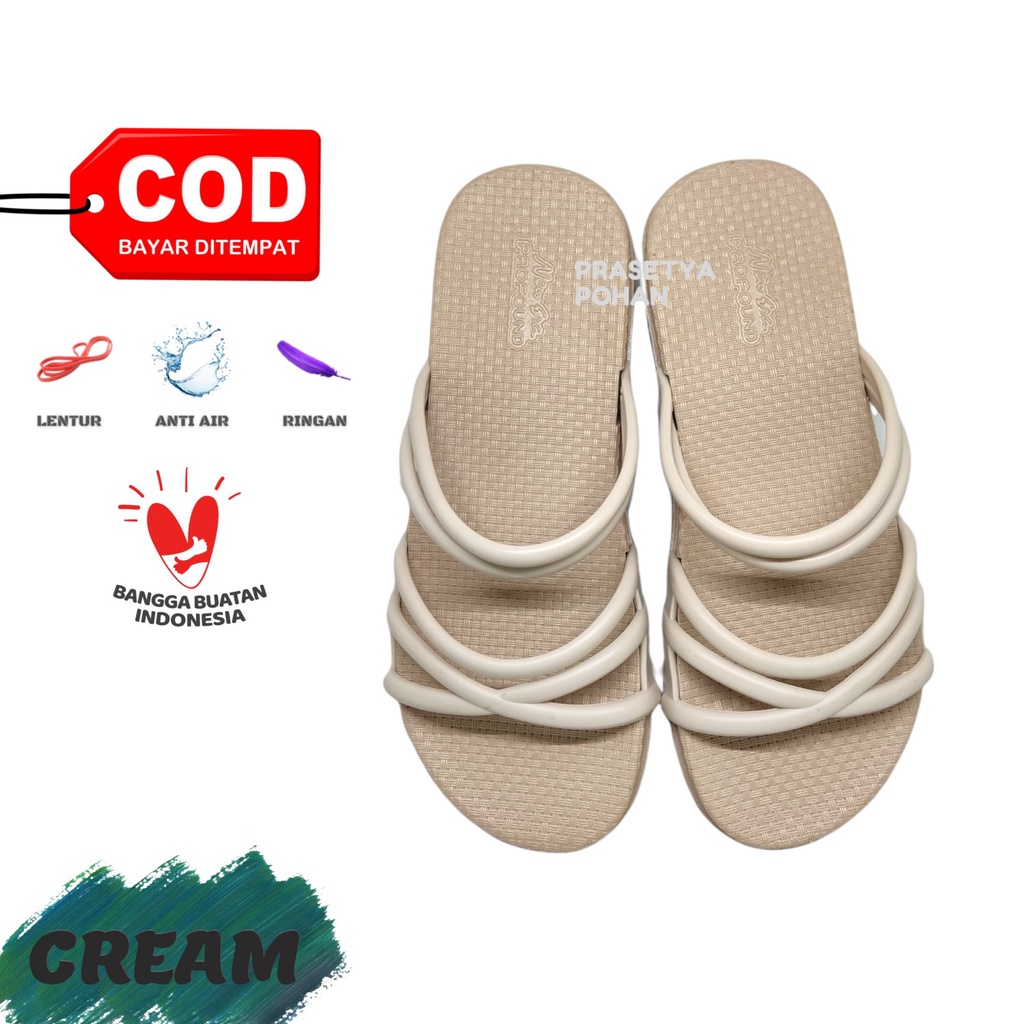 Sandal Tali Wanita Anti Air dan Ringan - Sendal Wanita NE X039