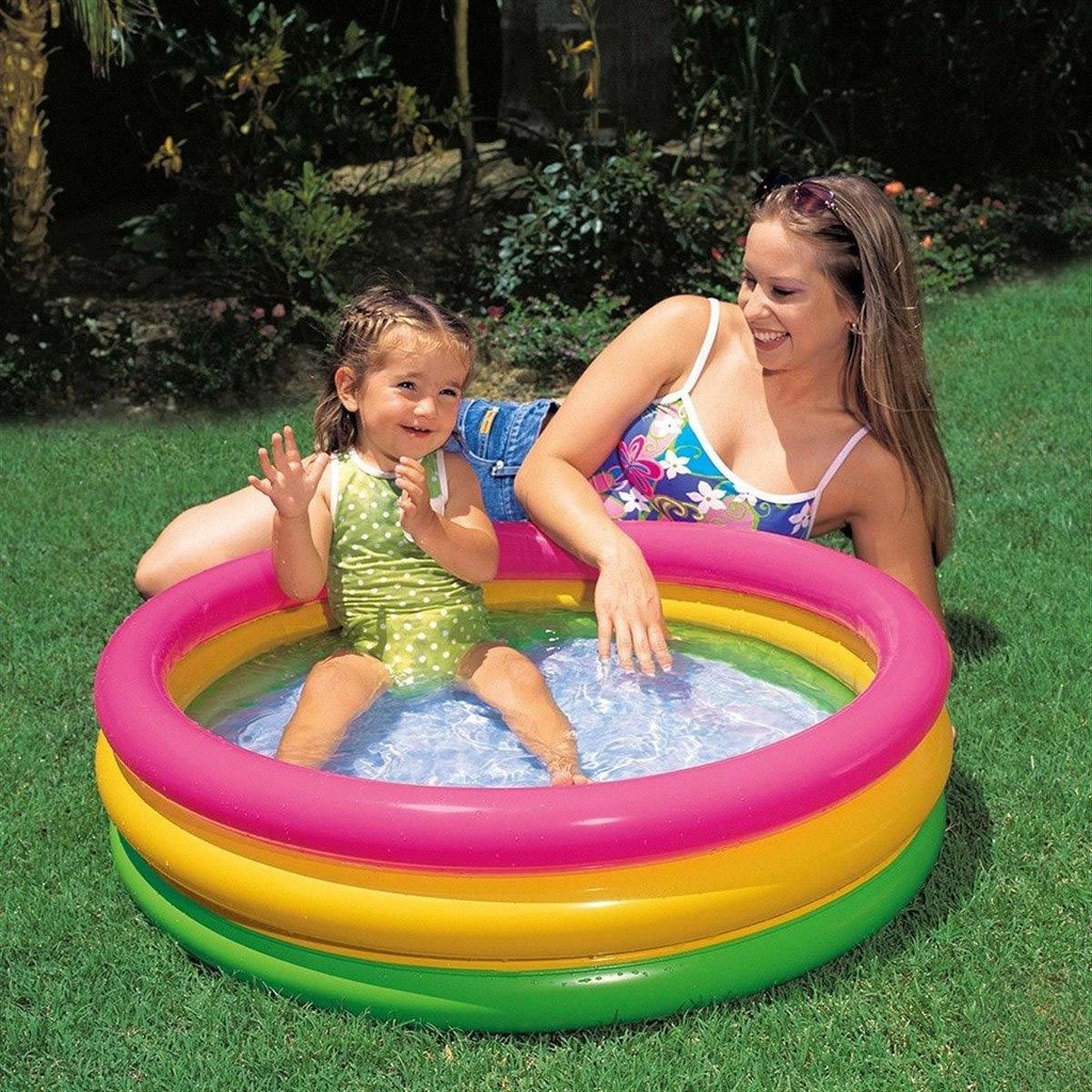 INTEX Kolam Renang Anak Sunset Glow Baby Pool 58924