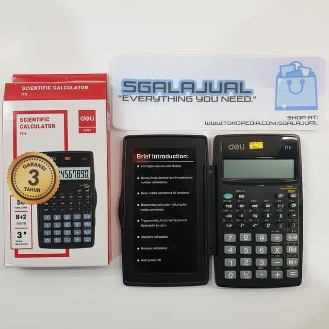Deli scientific calculator 1711