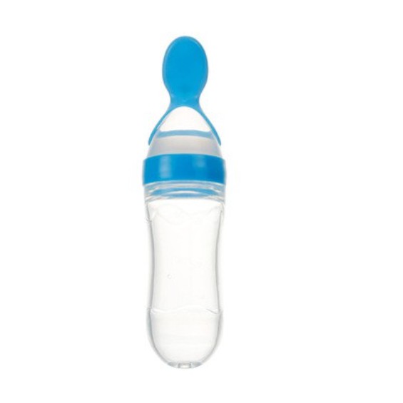 Botol Dot Silikon Sendok Makan Bayi Silicone Squeeze