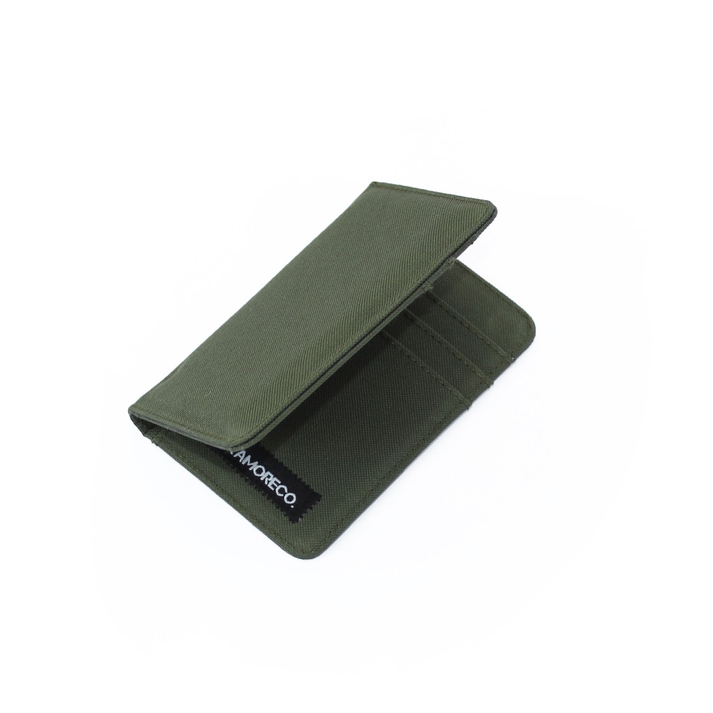 Dompet Kartu Pria Wanita card holder model slim slot vertical hijau EMDK49