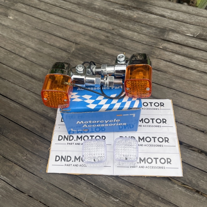 A001 Sein Palu Kotak Bulat SPORTS DAY besi lampu reteng sen riting reting cb murah