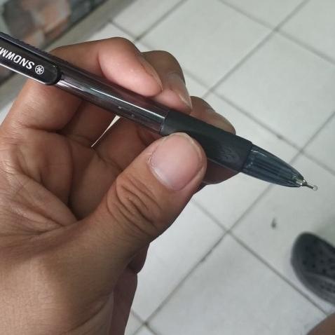 

♕ Pulpen Snowman V-5 (Fine Point 0.7 mm) - Biru ➣