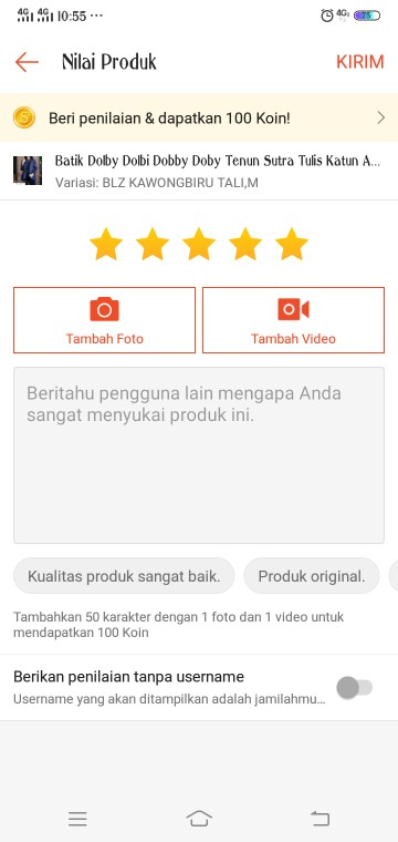 Batik Dolby Dolbi Dobby Doby Tenun Sutra Tulis Katun Atbm Baron Atasan Batik Wanita Sogan Srg308