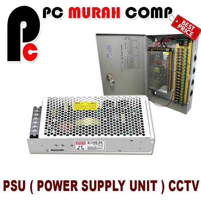 PSU CCTV 5V 25A Mean Well LRS-145-6