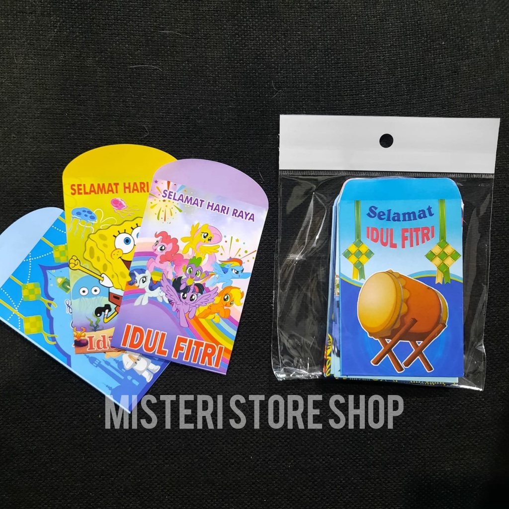 AMPLOP LEBARAN ISI 20PCS KARAKTER LUCU