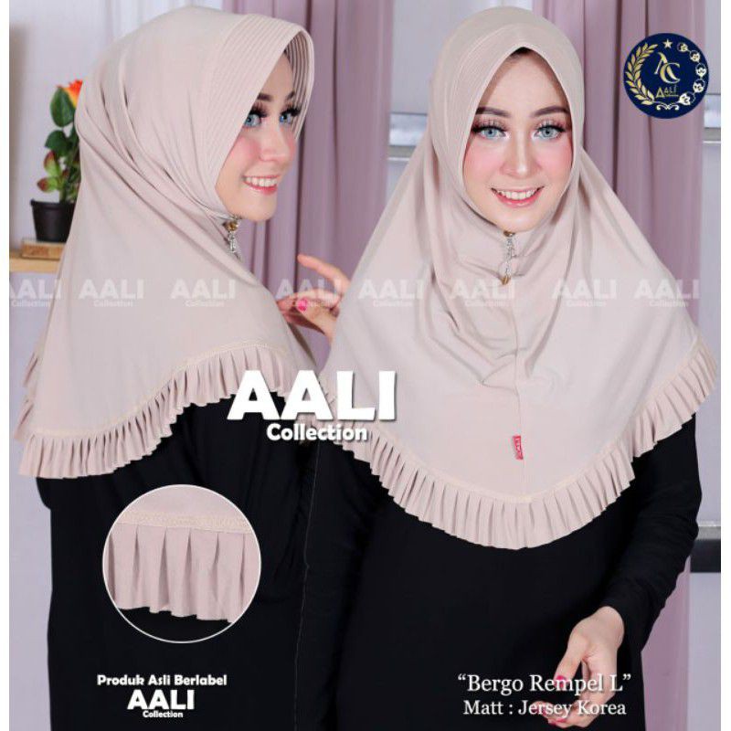 Jilbab Rempel Lipit  Pet / Kerudung Rempel Size L/Bergo Lipit Rempel Pet