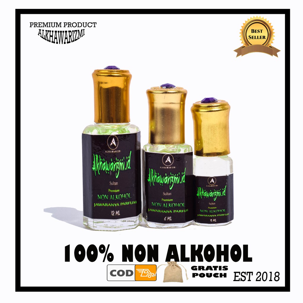 Minyak Wangi Non Alkohol inport Arab untuk Shalat Sultan