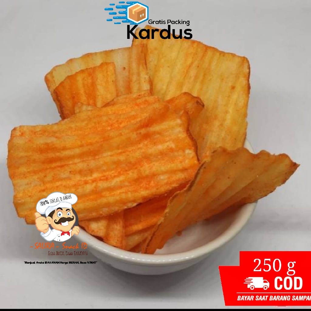 

KERIPIK CHUBA BALADO 250g / keripik singkong / RENYAH dgn ANEKA RASA |CEMILAN MURAH GRATISONGKIR COD