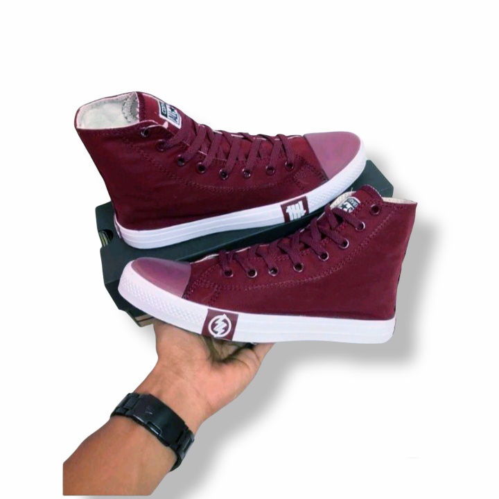 Sepatu boots petir/flash sneakers high