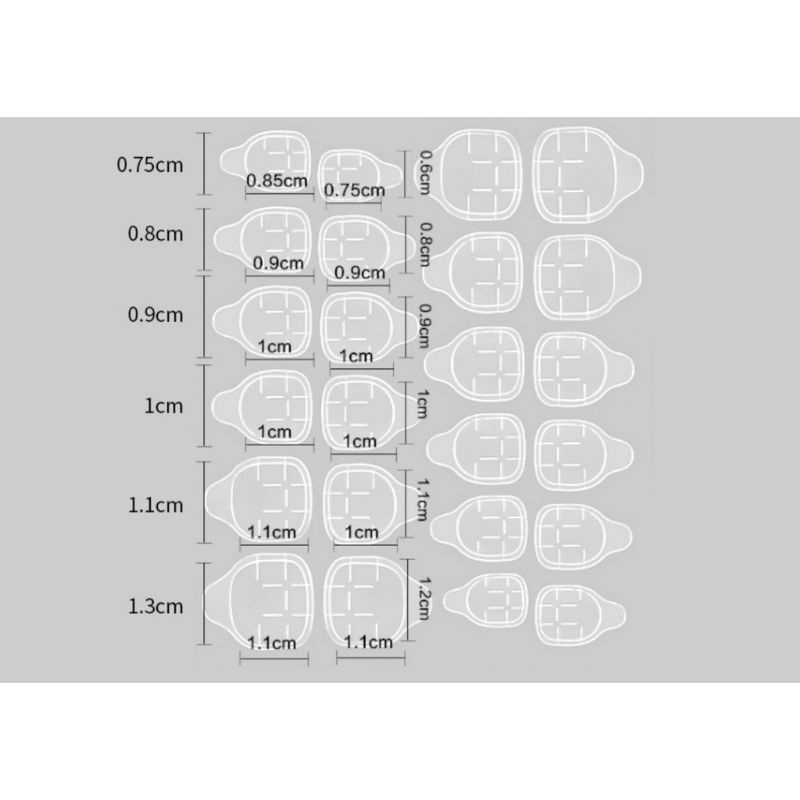 24 TIP Lem Stiker Kuku Lem kuku Palsu Gel Double Tape/lem gel kuku palsu