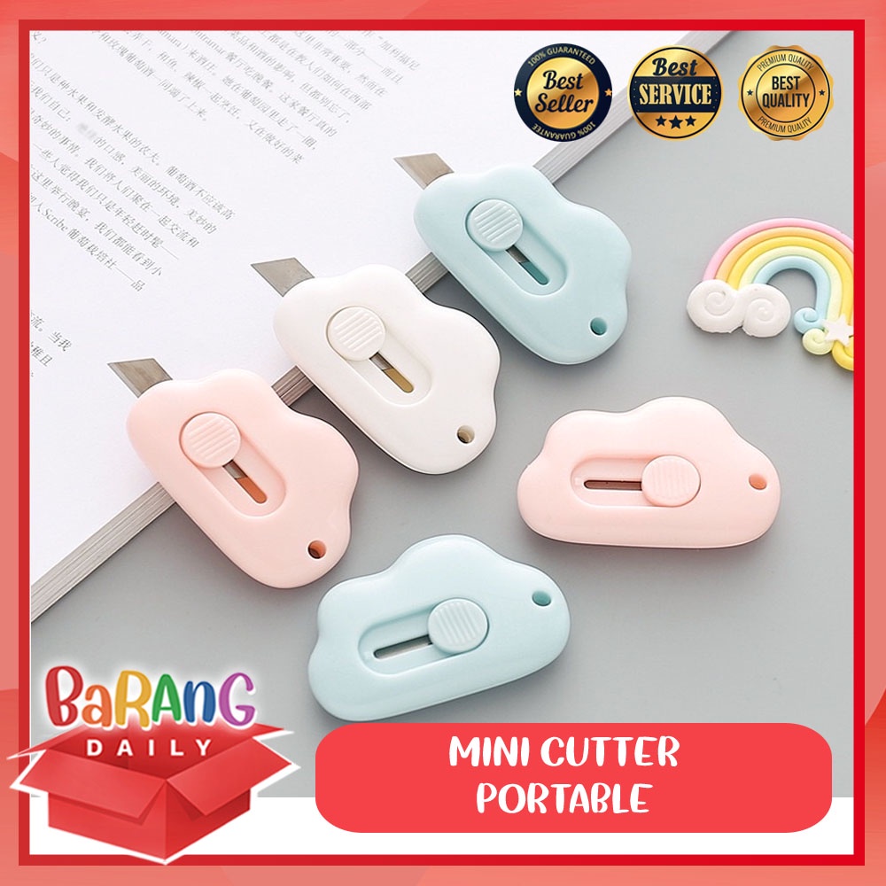 

CUTTER MINI LUCU PORTABLE KECIL CUTE PISAU CUTER ALAT PEMOTONG KERTAS KANTOR SILET BENTUK AWAN
