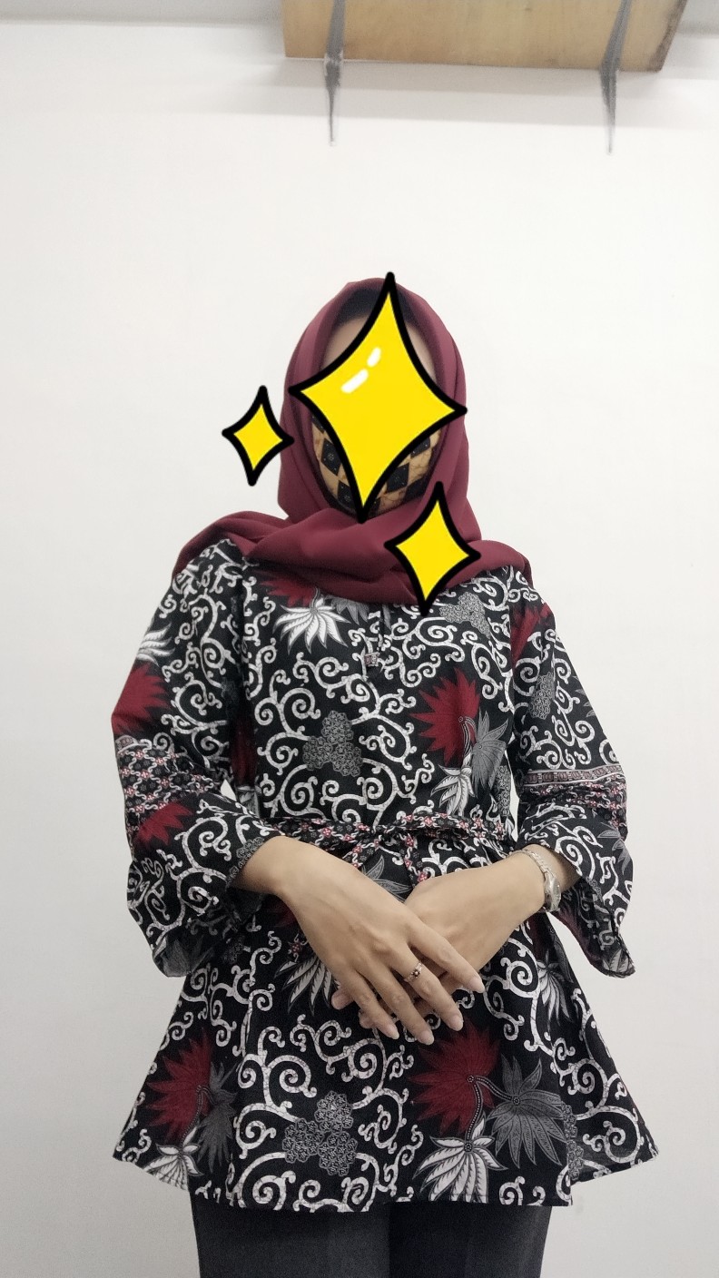 Atasan Batik Dolby Dolbi Dobby Doby Tenun Sutra Tulis Halus Katun Atbm Baron ,sarombit Atasan