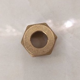 Nut Kuningan Pipa AC Tebal Nut Pipa Untuk AC Nepel AC 2pk Nipel Untuk AC Sambungan Drat Dalam