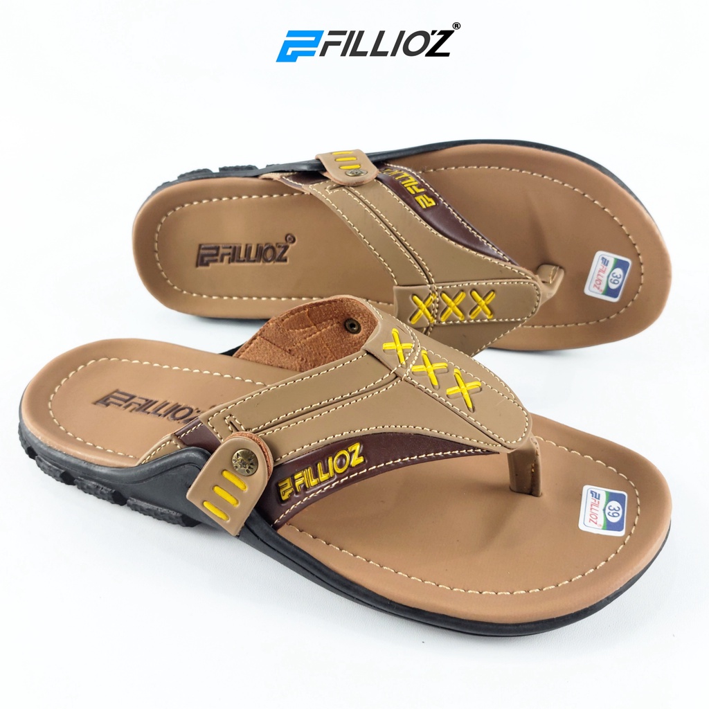 Sandal Pria Kulit Fillioz Original Pria Jepit F71