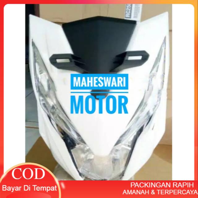 Full Set Cover Depan Tameng , Lampu Beat Street Beat New 2016 2019 Putih Merah. Terlaris / Termurah