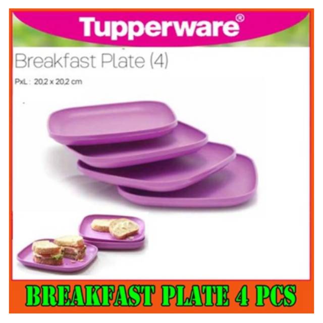 Breakfast Plate Piring Tupperware 100.000
