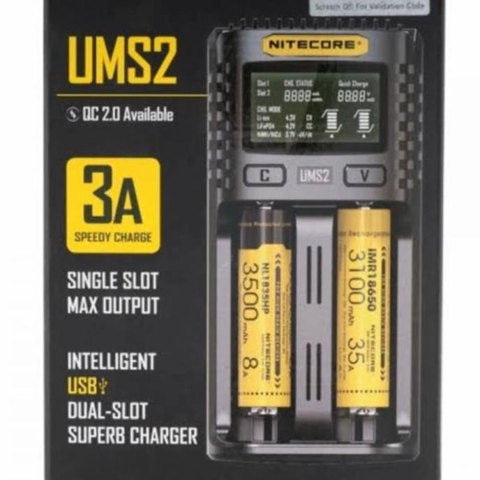 Charger Battery Nitecore UMS2