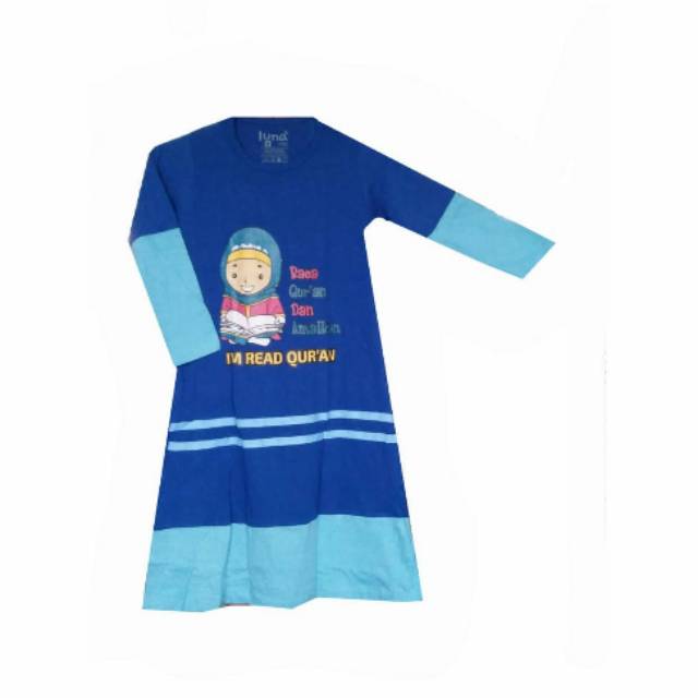 Gamis Anak Perempuan Bahan kaos