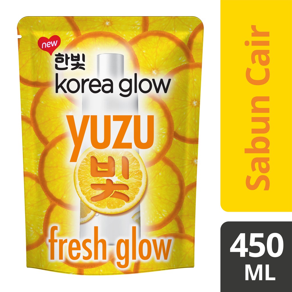 Korea Glow Sabun Mandi Cair Yuzu 450ml