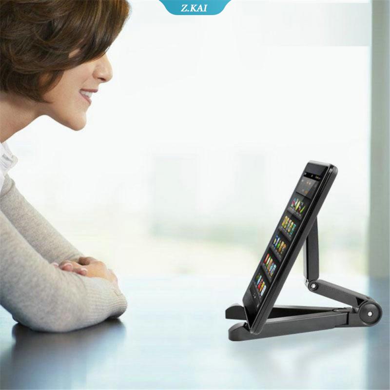 Stand Holder Lipat Portable Universal Bentuk Segitiga Anti slip Untuk Tablet PC