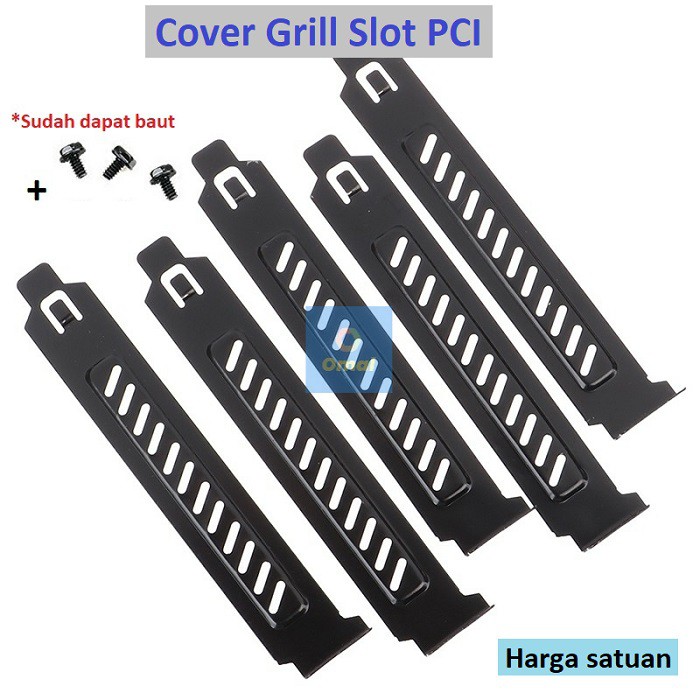 Bracket Slot Cover Grill PCI Casing Case Komputer PC Model-2