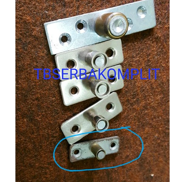 Engsel Roda 8mm Penahan Pintu Geser Sliding Door Bagian Bawah Bahan Besi Solid Kuat Ada Bearing