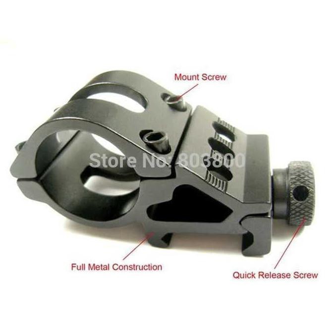 Gun Mount Senter 25.4mm Senter Mounting Senapan Tactical Air Soft Gun