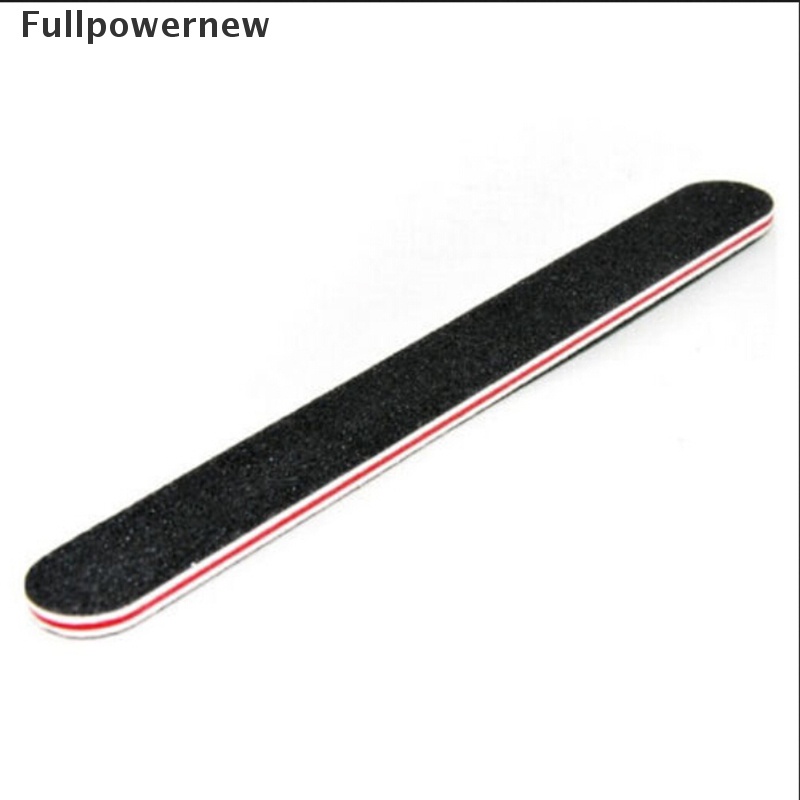 [FULL] 1 PCs New Black Double Sided Nail Art Manicure Sanding File Buffer Grits 100/180