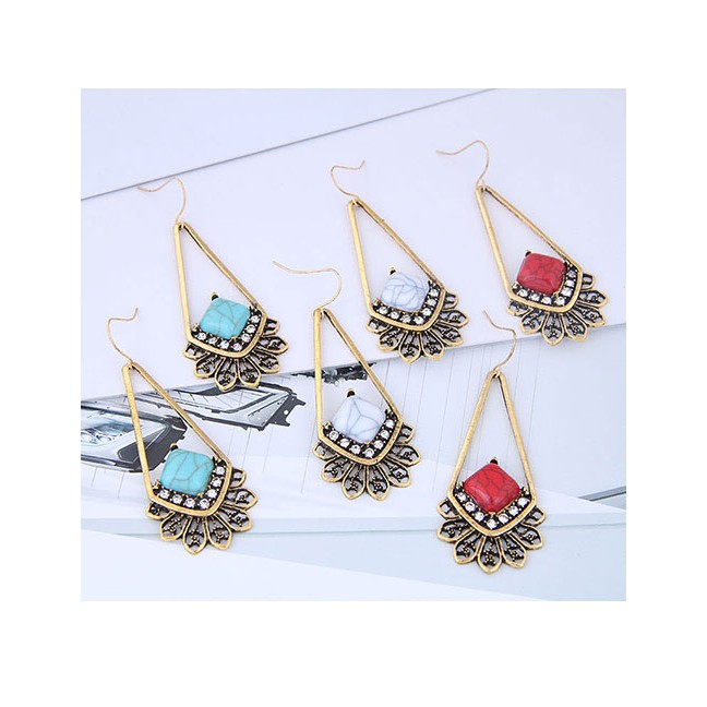 LRC Anting Gantung Fashion Metal Earrings A59707