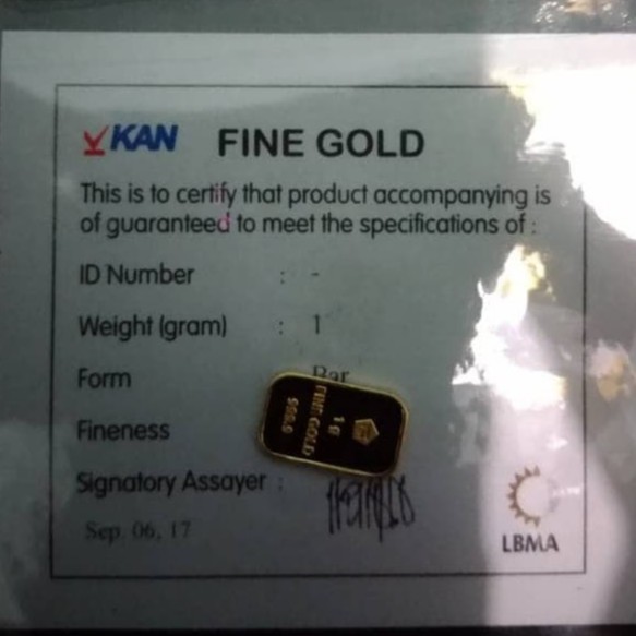 1 GR (GRAM) LOGAM MULIA/LOGAM MULIA ANTAM/LM/EMAS ANTAM