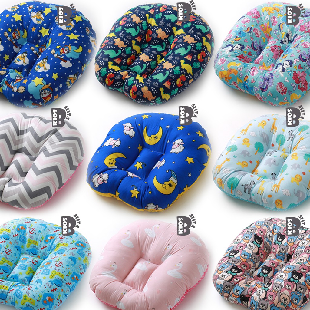 TEMPAT TIDUR BAYI KASUR BABY / KASUR BAYI SILIKON NYAMAN / NEWBORN BABY LOUNGER MOTIF LUCU