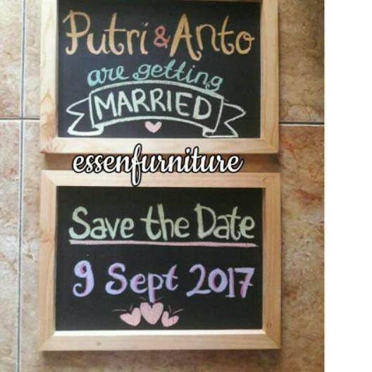 

➧ 2230 Papan Tulis Kapur / Blackboard / Papan Prewedding Properti Foto 22x30 cm (A4) 2pc ❋