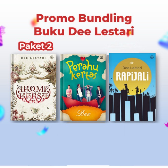 

FLASH SALE!!! PAKET 2 PROMO BUNDLING BUKU DEE LESTARI TERLARIS