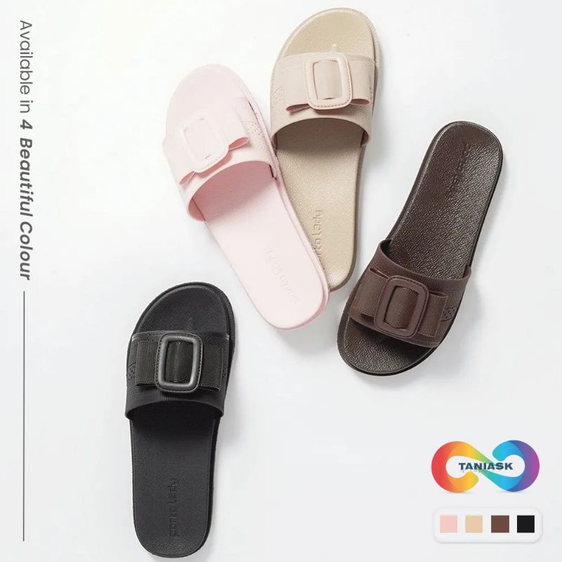 Porto Lady ELA - Sandal Karet Selop Perempuan/Sendal Jelly Selop Wanita Gesver Pita Terbaru