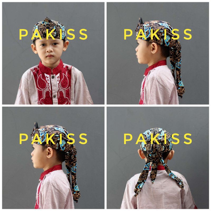 Blangkon Anak Motif Batik Cirebonan - Blangkon Anak Motif Batik 12