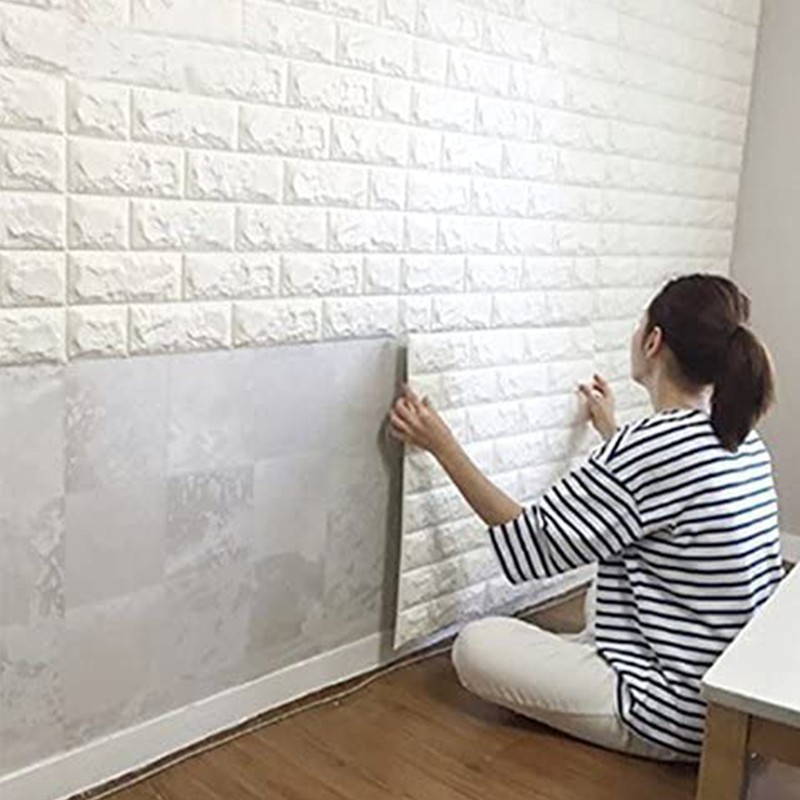 Satu7an WP01-5 - WALLPAPER 3D FOAM BATU BATA WALL STICKER HIGH QUALITY TERLARIS HITS IMPORT COD