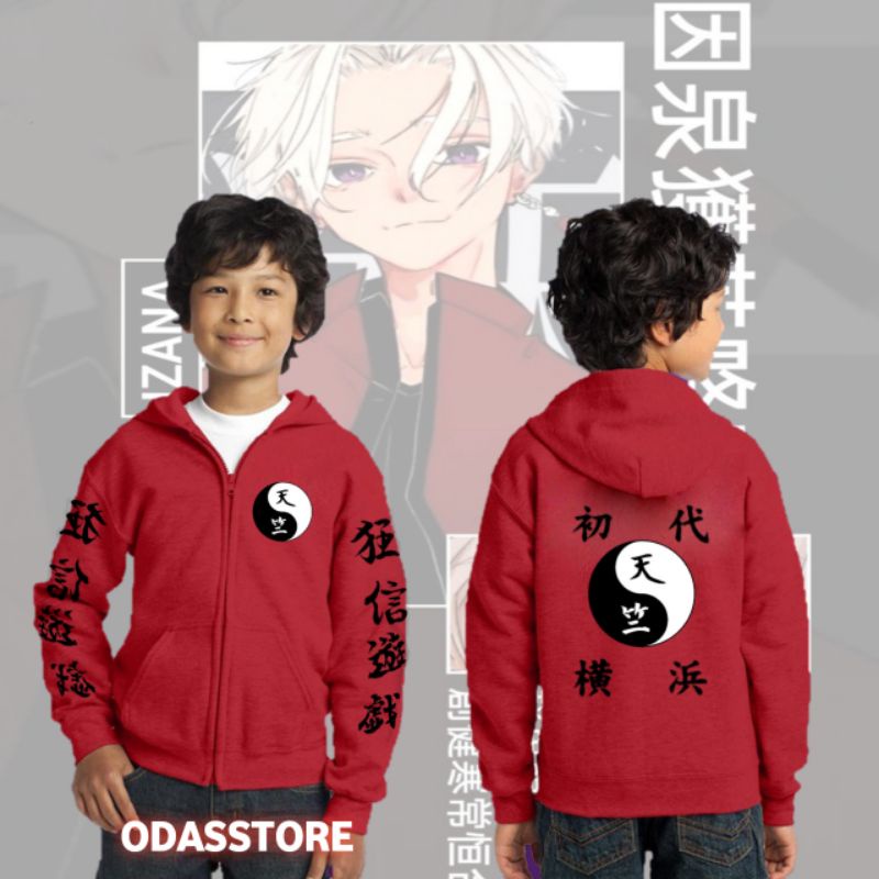 jaket Zipper anak tenjiku anime Tokyo revengers Tokyo manji / pakaian jaket anak anak anime