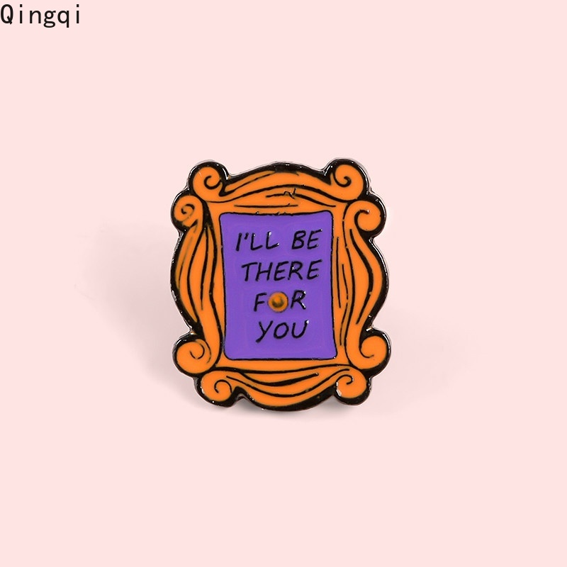 Bros Pin Enamel Model Bingkai TV Monica 's 90s Untuk Hadiah