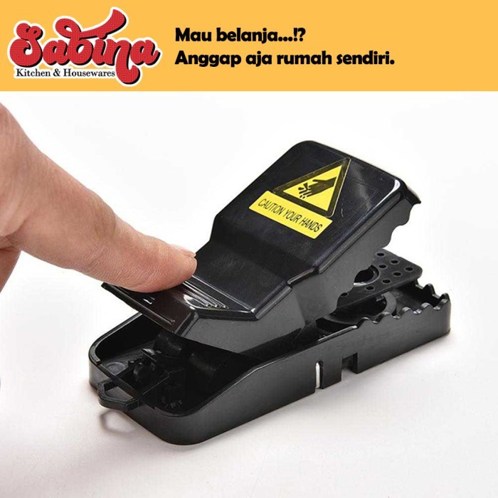 Jebakan Perangkap Tikus 2 PCS Black Cat Mouse Trap