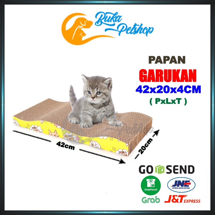 GARUKAN Kucing 42x20x4cm Mainan Kucing Cakaran