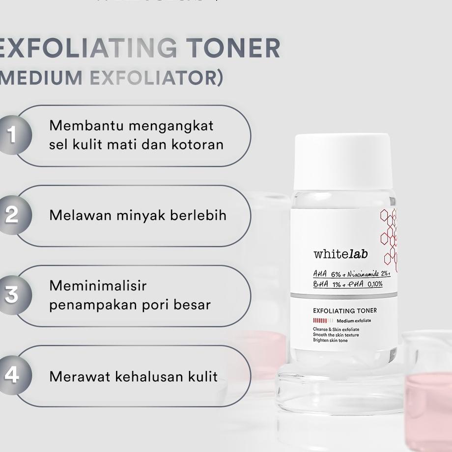 Jual Review Whitelab Exfoliating Toner Toner Eksfoliasi Pengangkat
