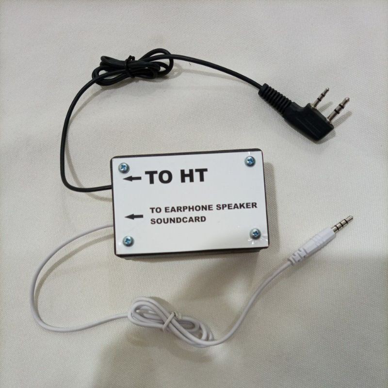 Converter  Soundcard V8 to HT, Sambungan souncard ke Ht china Baofeng uv5r uv82 weierwei konverter