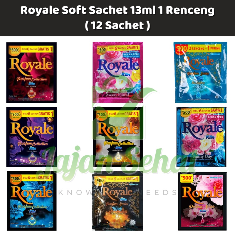 Royale Soft Sachet 13ml 1 Renceng ( 12 Sachet )