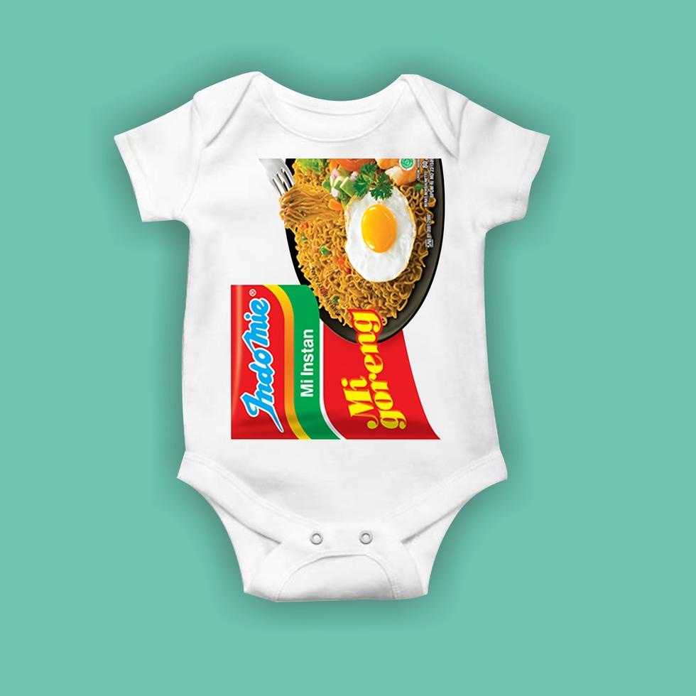 {BLK.26Au22ᴬ} jamper bayi jumper Bayi Bodysuit Bayi kaos bayi baju bayi Karakter Indomie