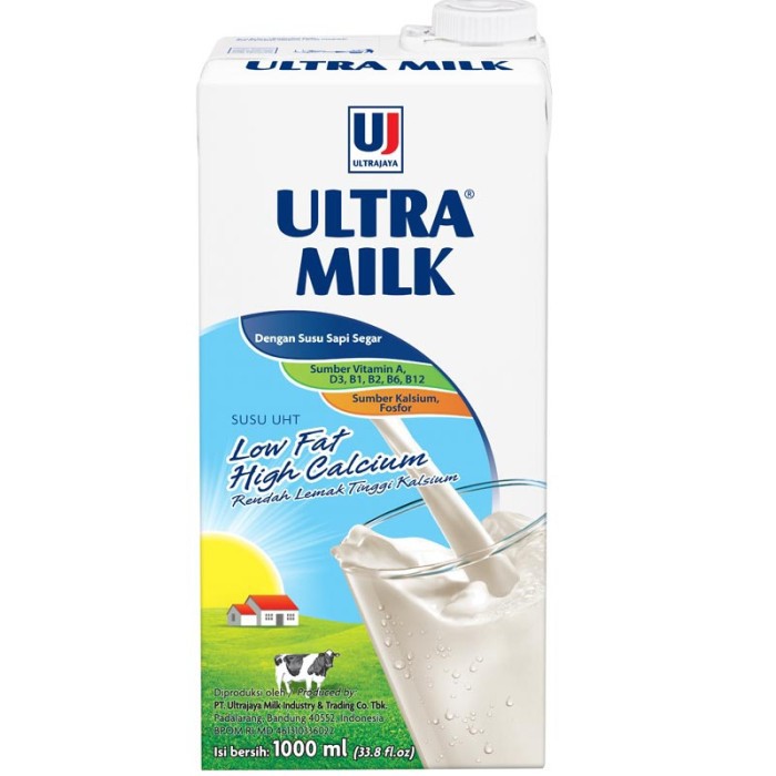 

Ultra Susu Cair Low Fat 1000Ml