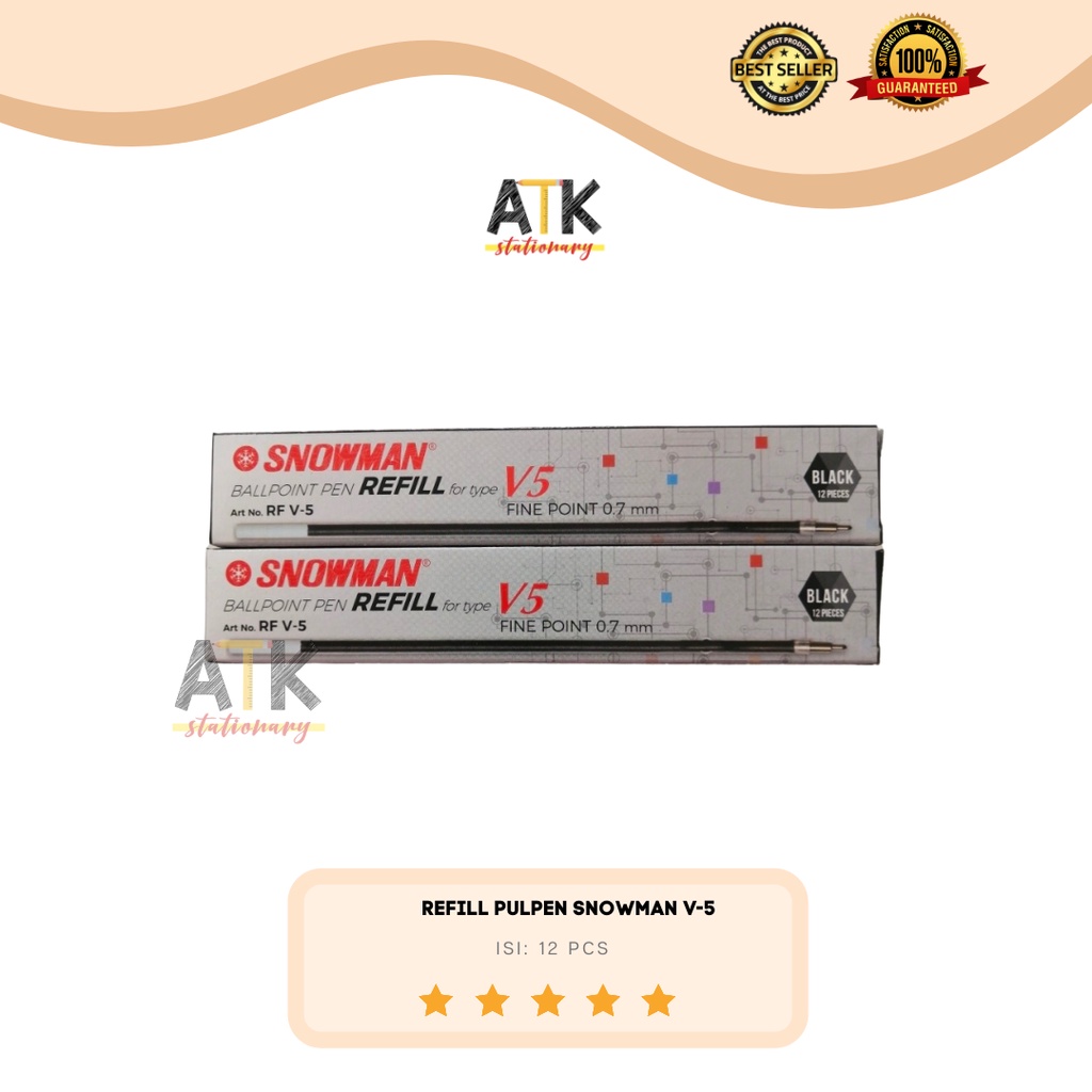

Refill Isi Pulpen Snowman V5 atk