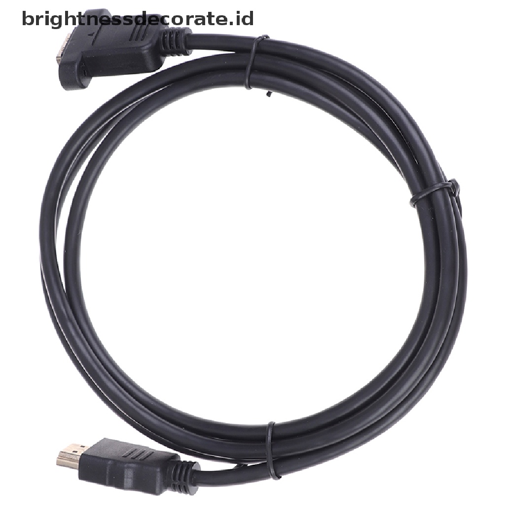 [birth] 1Pc HDMI Extension Cable Male to Female Gold Plated With Screw Panel Mount Cable [ID]
