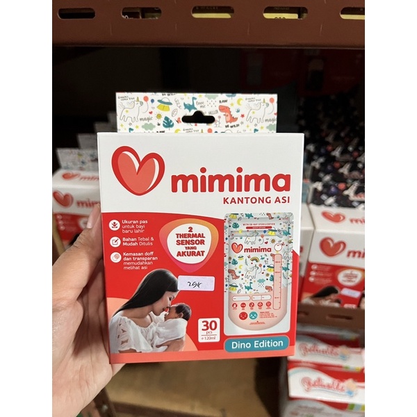 MIMIMA KANTONG ASI 120ML ISI 30PCS - plastik penyimpan asi ibu menyusui